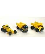 Tonka Mini Trucks - Lot of 3 (2 Dump Trucks, 1 Road Grader) 3-3.5 inches - £7.47 GBP