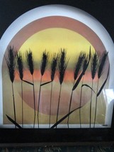 Virgil Thrasher Print On Glass &quot;Wheat&quot; Shadow Box Signed - £155.70 GBP