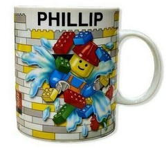 LEGO Personalized Coffee Mug PHILLIP Leo Firefighter Graphic California ... - £3.81 GBP
