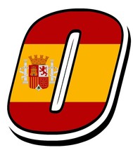 Coolest Creative Stickers for Car Accessories Racing Numbers Spain Spanish Flag  - £61.42 GBP