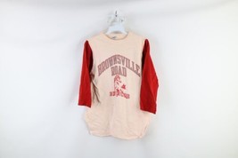 Vintage 80s Champion Womens M Distressed Broncos 3/4 Sleeve Raglan T-Shirt USA - £38.91 GBP