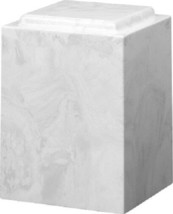 Large/Adult 220 Cubic Inch Windsor White Cultured Marble Cremation Urn for Ashes - £187.00 GBP
