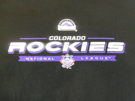 Vintage MLB Baseball Colorado Rockies Baseball Team Black T Shirt Adult L - £15.03 GBP