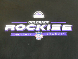 Vintage MLB Baseball Colorado Rockies Baseball Team Black T Shirt Adult L - £14.88 GBP