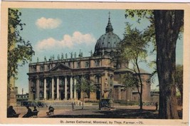 Postcard St James Cathedral Montreal Quebec By Thomas Farmer - £6.18 GBP