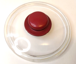 Crock Pot Kettle Pan Glass Replacement Lid 6 3/4 Diameter At Lip 7 1/2 O... - $9.99