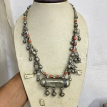 nice Antique filigree Yemenite Bedouin Yemeni Necklace yaman Silver Labbe Choker - £118.04 GBP