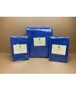 Pottery Barn Kids FULL/QUEEN Duvet Cover Blue Corduroy Turtle Embroidery... - $177.78 CAD