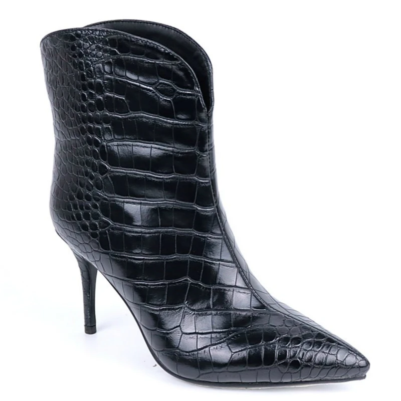 In ankle cowboy boots for women sexy heels boots women water proof black yellow women s thumb200