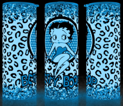 Glow in the Dark Betty Boop Cheetah Print Design Cup Mug Tumbler 20oz - £18.34 GBP