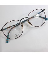 Gucci GG 1241 FB9 eyeglasses frame 50-20-140 blue brown round women&#39;s gl... - $2,832.02 MXN