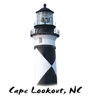 Cape Lookout Light Top Vinyl Decal Sticker Truck Boat Car Cooler Cup Tum... - $6.95+
