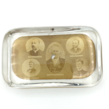 NEW HANOVER PA Lutheran Church vintage glass paperweight - 19th century pastors - £28.14 GBP
