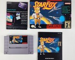 Starfox Super Nintendo SNES Near Complete Manual Poster Cart Really Nice... - $89.09