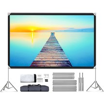 Projector Screen And Stand - Portable Video Projection Screen 100 Inch, ... - $86.15