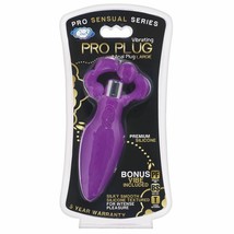 CLOUD 9 SILICONE PRO SERIES ANAL PLUG LARGE VIBRATING BUTT PLUG PURPLE - $19.59