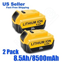 Lizone 2PC 8.5Ah Battery for Dewalt 20v Max XR 6AH 3Ah Lithium Battery DCB200-2 - $138.99