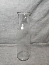 Decorative Glass Milk Jug, 8&#39;&#39; Tall/2&#39;&#39; Diameter, 12 Fl Oz Clear - $9.99