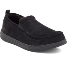 Skechers Black Melson Willmore Foux Shearling Chukka Men&#39;s Shoes Size US 12 - £53.30 GBP