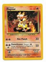 36/102 Magmar WOTC Base Set Pokemon Card Non Holo Excellent - $10.00
