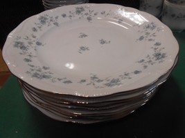 Beautiful Collectible Johann Haviland Bavaria Blue GARLAND-Set 8 Dinner Plates - £41.77 GBP