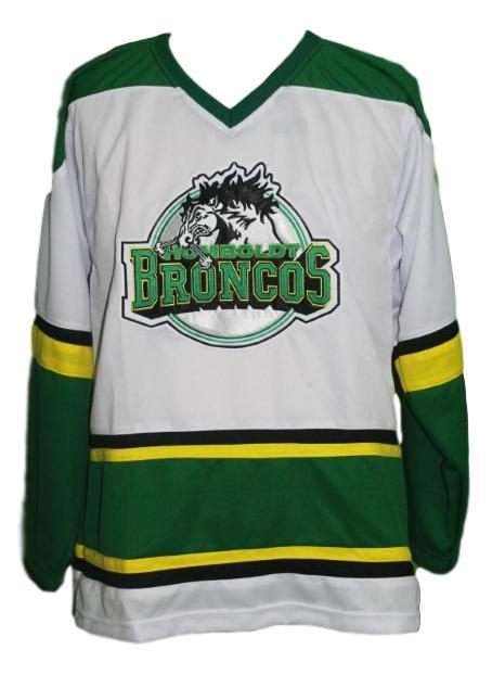 Humboldt broncos junior hockey jersey white   1