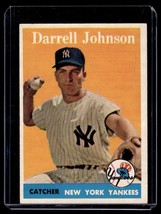 1958 Topps #61a Darrell Johnson Name in white letters VG-B106R1 - £31.28 GBP
