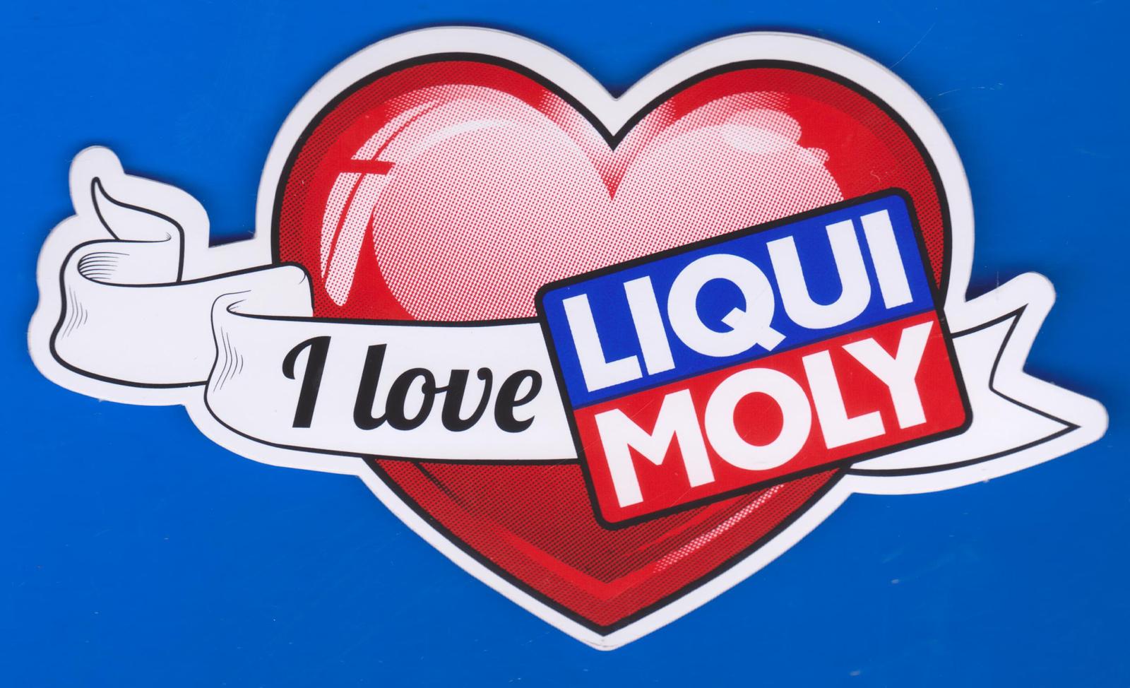 2 I LOVE LIQUI MOLY DRAG RACING STICKER HOT ROD DECAL AUTOMOTIVE &amp; MOTOR... - $8.99