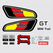 Sticker Decal GT80 1978 Minitrail Side Cover Tank Complete (Free shiping) - £28.59 GBP