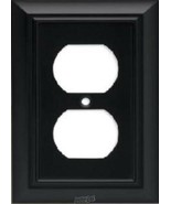 Black 1-Gang Duplex Outlet Wall Plate - $13.00 CAD