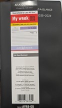 AT-A-GLANCE DayMinder Academic 2025-2026 Weekly Planner Black 3 1/2&quot; x 6... - $18.80