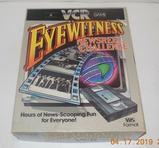 Parker Brothers 1985 Eyewitness A VCR Game 100% Complete - $33.81