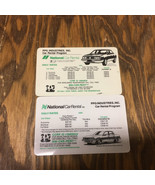 Vintage PPG car rental program discount cards for National car rental mo... - $19.75