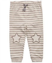 First Impressions Infant Boys Striped Star Patch Jogger Pants, 6-9 Months - $16.93