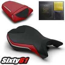 Triumph Daytona 675 Seat Covers with Gel 2013-2017 Red Front Rear Luimoto - £281.06 GBP
