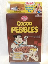 Flintstones 1991 Post Cocoa Pebbles Cereal Box Bedrock Bendable Band Toy Barney - £7.26 GBP