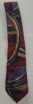 Vintage Issac Zelcer made in Italy Silk Tie  Abstract Art Design - $11.98