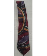Vintage Issac Zelcer made in Italy Silk Tie  Abstract Art Design - £9.42 GBP