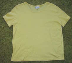 YELLOW Knit Top Plus Size L Rebecca Malone - $243.17 MXN