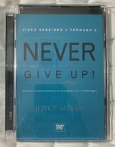 Never Give Up! Joyce Meyer Video Sessions 1 To 5 DVD Overcome Life&#39;s Cha... - £21.62 GBP