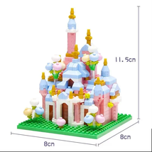 Mini Castle Building Blocks Fairy Talle Castle Churrch Micro Blocks DIY ... - £16.01 GBP
