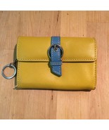Yellow Leather Nordstrom Womens Wallet with Keyring, Zippered Interior P... - £22.41 GBP
