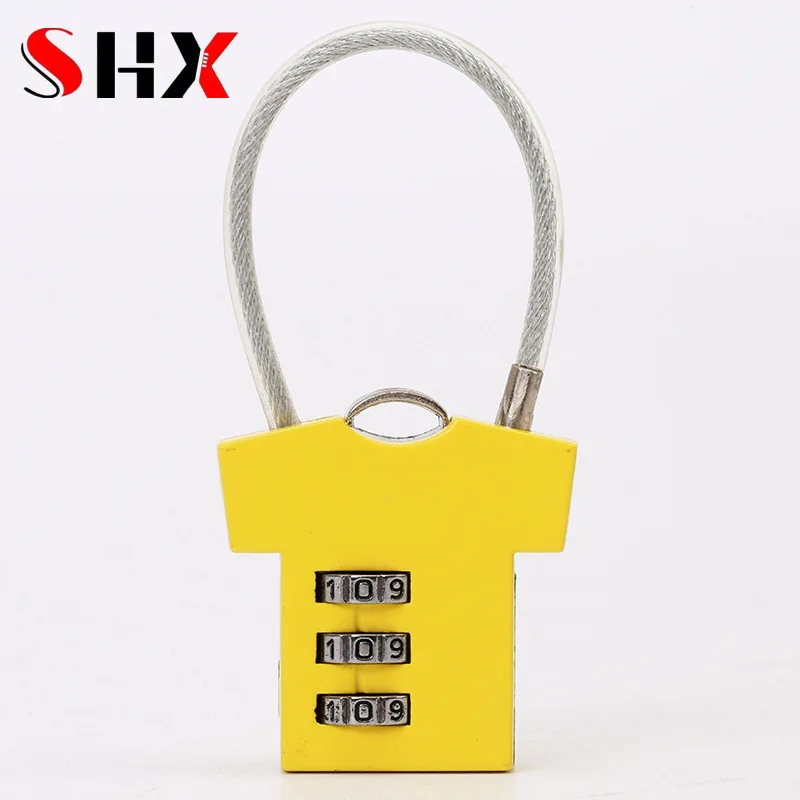 3 Digit Aluminum alloy PBword Lock Steel Wire Security Lock Suitcase Luggage Cod - $25.00