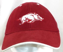 Arkansas Razorbacks White Hog Red Cap With White Trim - $14.25