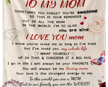 Mom Gifts, Mom Birthday Gifts, for Mom from Daughter Son, to My Mom Blan... - $35.96