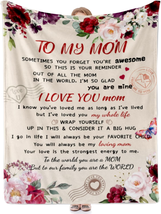 Mom Gifts, Mom Birthday Gifts, for Mom from Daughter Son, to My Mom Blanket Pres - £28.73 GBP
