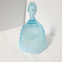 Fenton Aqua Light Blue Opalescent Lily Of The Valley Bell Art Glass - $24.05