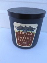 Manly Indulgence Vanilla &amp; Warm Tobacco Man Candle Masculine Scent American USA - £19.81 GBP