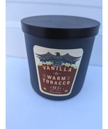 Manly Indulgence Vanilla &amp; Warm Tobacco Man Candle Masculine Scent Ameri... - £19.86 GBP