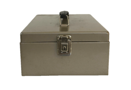 Vintage Rockaway Metal Cash/Lock Storage Box with 2 Keys Tested &amp; Working - £23.48 GBP
